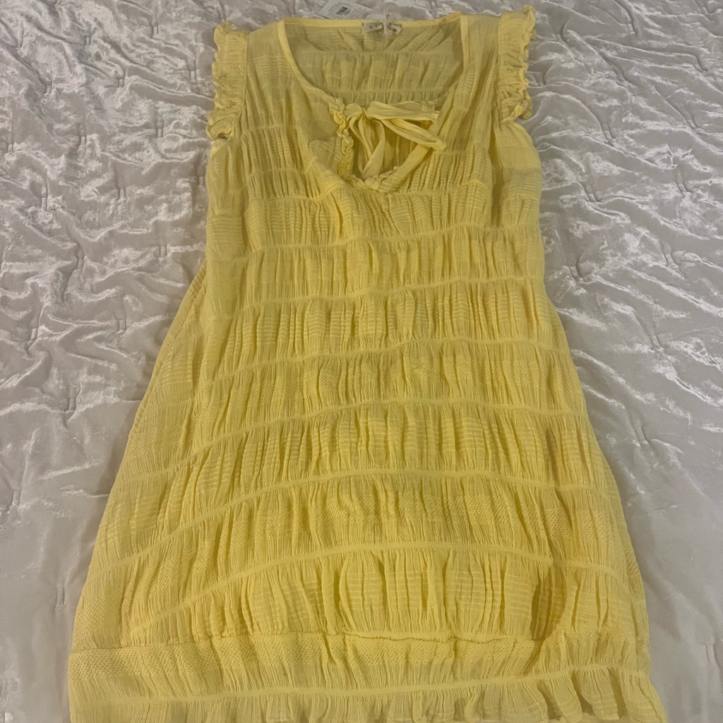 Stark Yellow Mini Dress/Cover Up